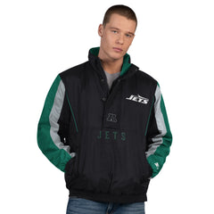 New York Jets Starter Thursday Night Gridiron Half-Zip Jacket - Black for sale