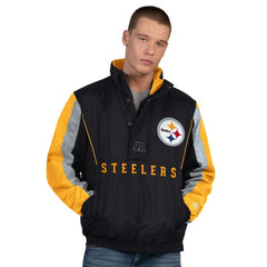 Pittsburgh Steelers Starter Thursday Night Gridiron Half-Zip Jacket - Black cheap