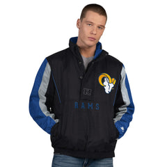 Los Angeles Rams Starter Thursday Night Gridiron Half-Zip Jacket - Black outlet