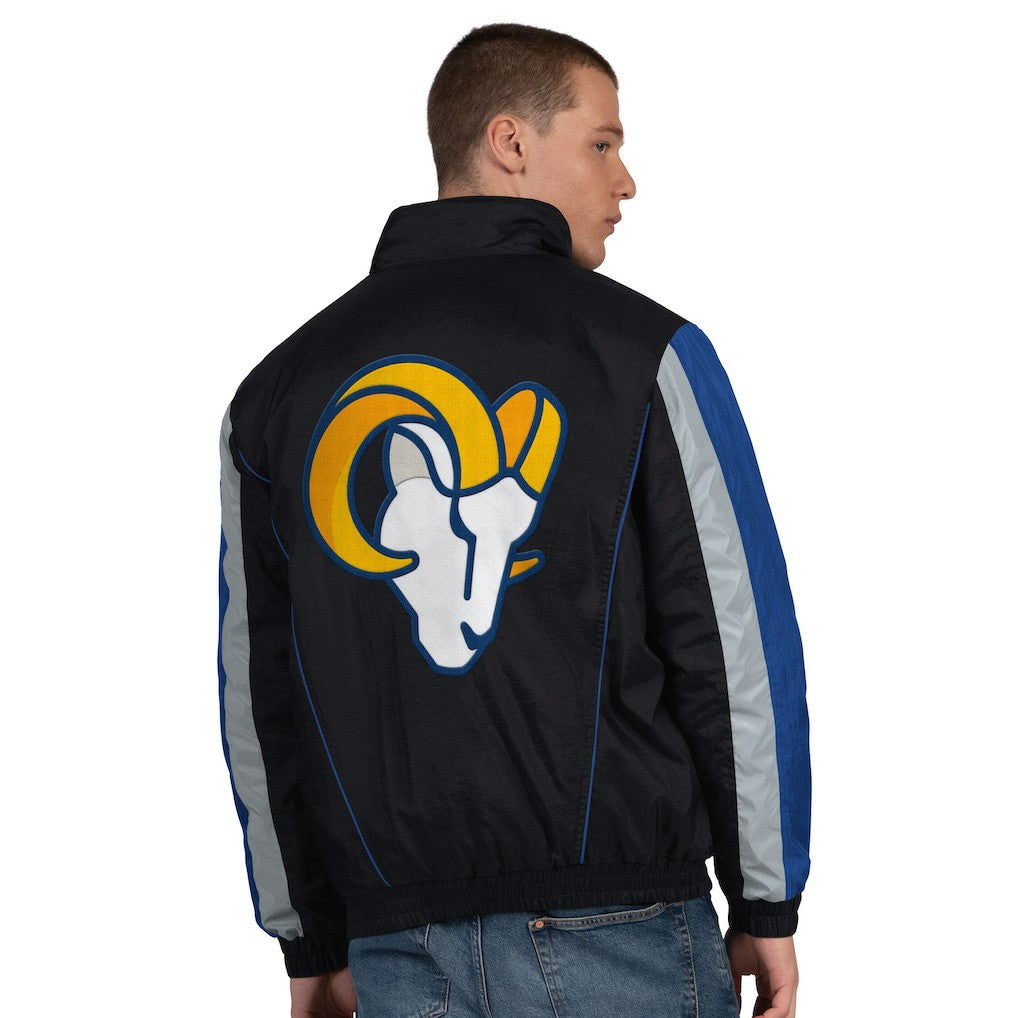 Los Angeles Rams Starter Thursday Night Gridiron Half-Zip Jacket - Black outlet