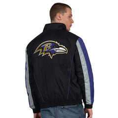 Baltimore Ravens Starter Thursday Night Gridiron Half-Zip Jacket - Black discount