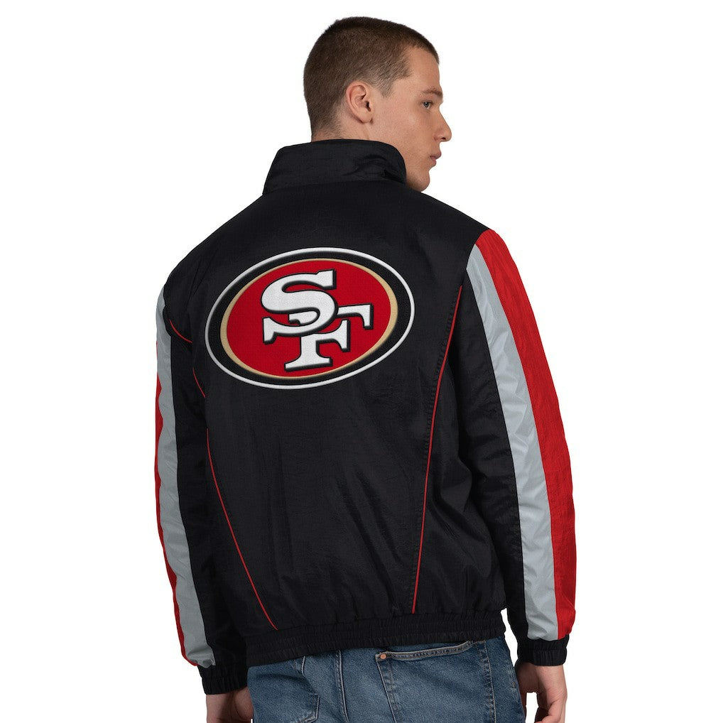 San Francisco 49ers Starter Thursday Night Gridiron Half-Zip Jacket - Black cheap