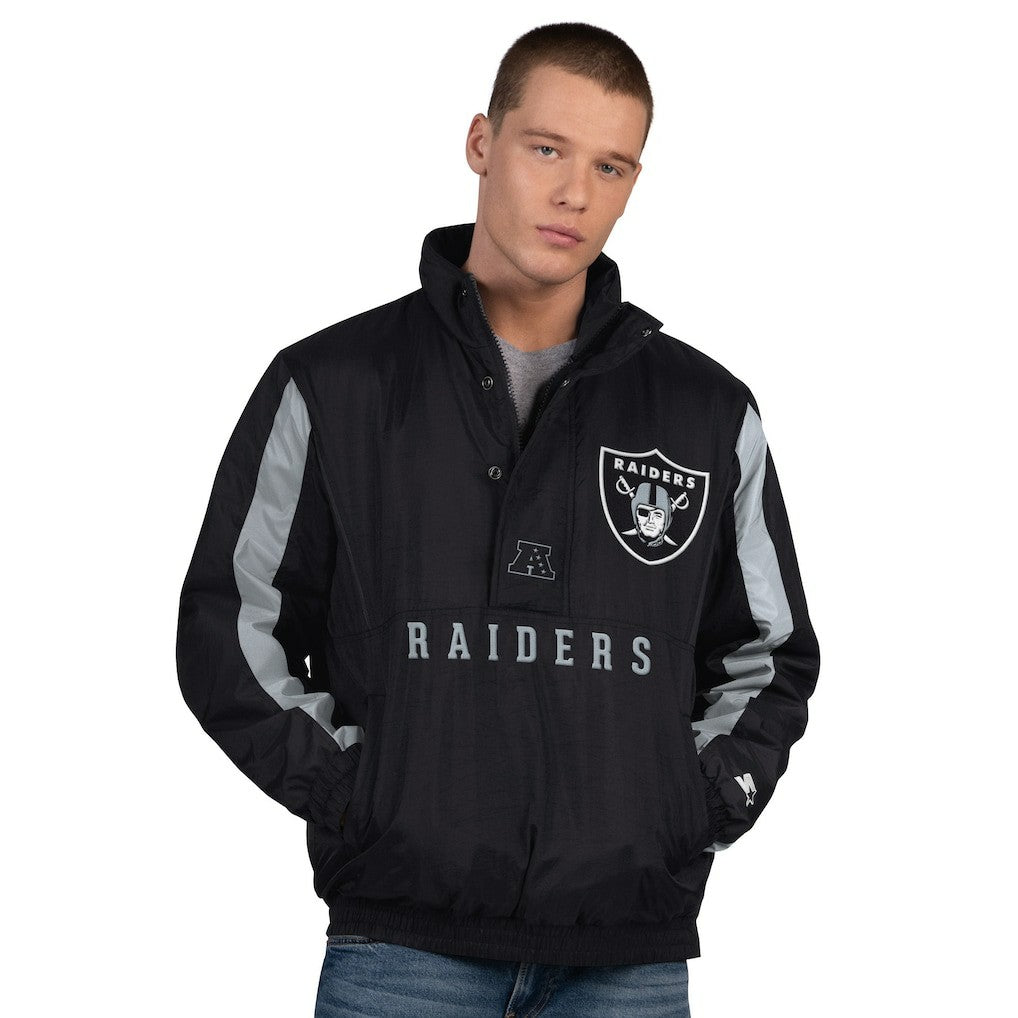 Las Vegas Raiders Starter Thursday Night Gridiron Half-Zip Jacket - Black online