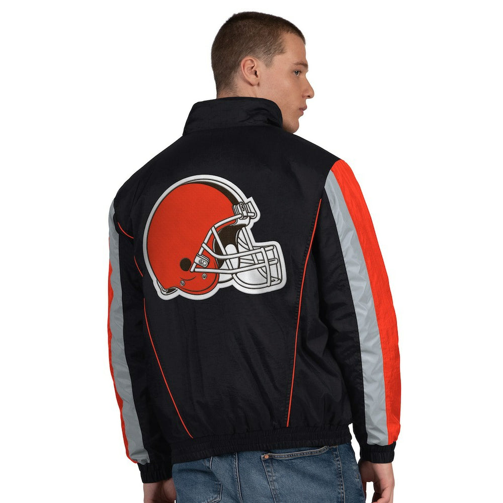 Cleveland Browns Starter Thursday Night Gridiron Half-Zip Jacket - Black online