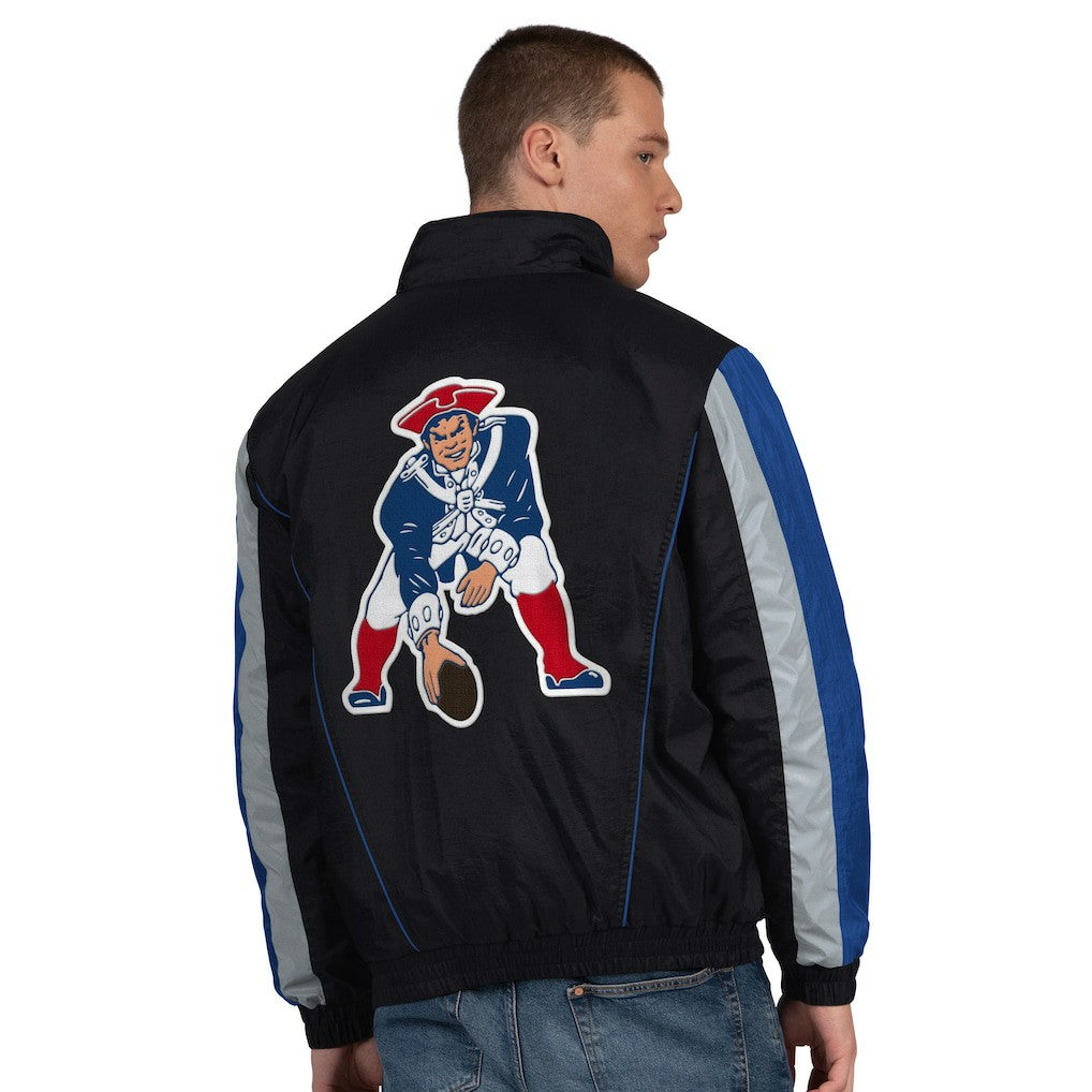 New England Patriots Starter Thursday Night Gridiron Vintage Logo Half-Zip Jacket - Black online