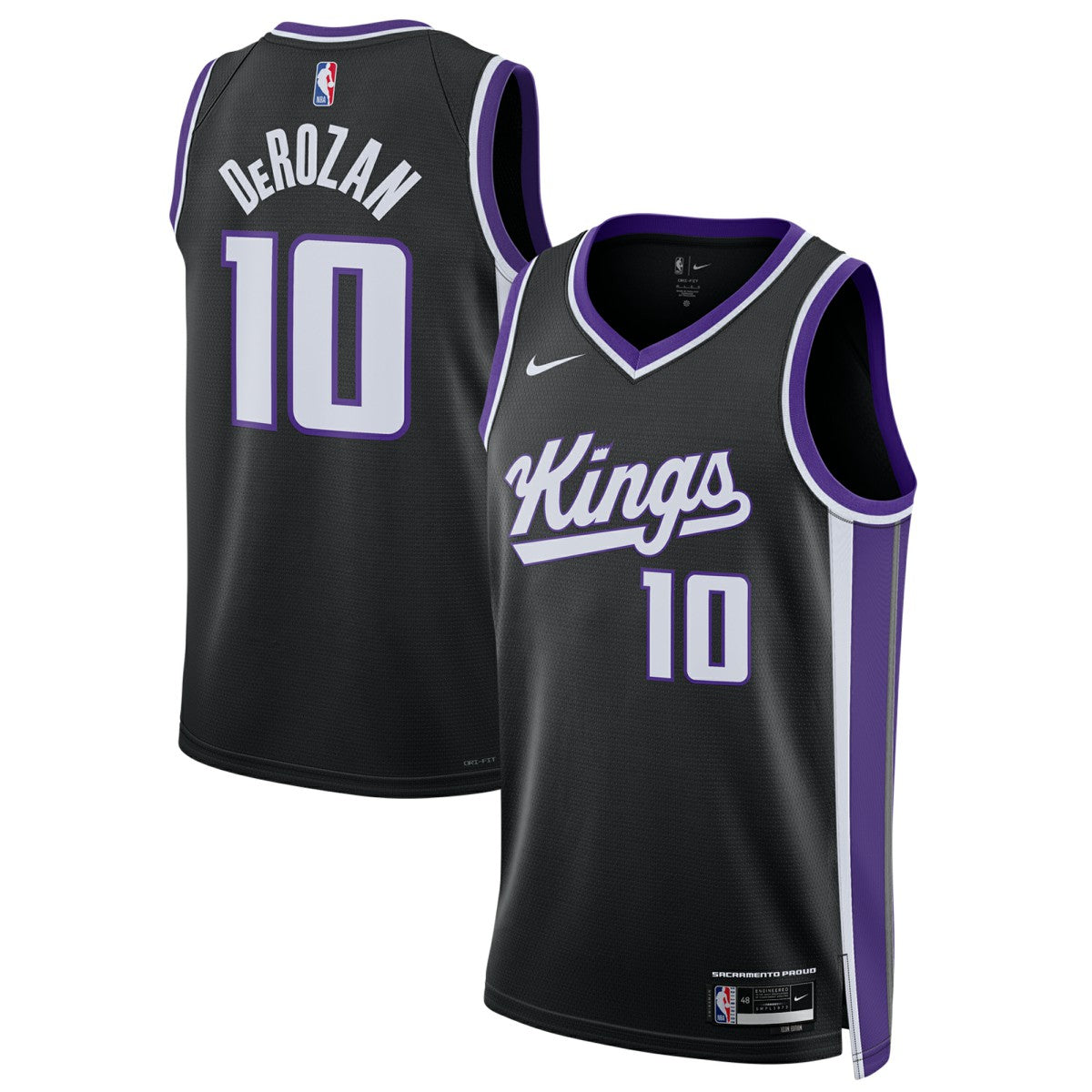 DeMar DeRozan Sacramento Kings Unisex Swingman Player Jersey - Icon Edition - Black cheap