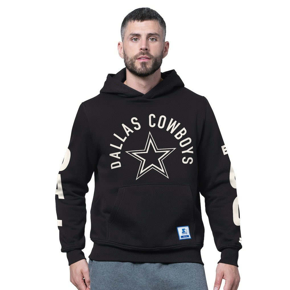 Dallas Cowboys Starter Handoff Fleece Hoodie Sweatshirt - Black on sale