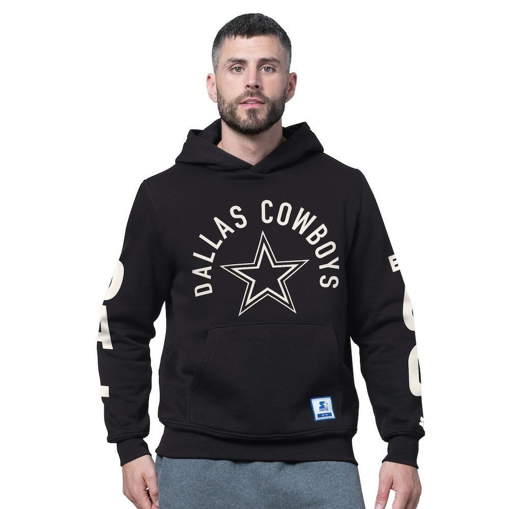 Dallas Cowboys Starter Handoff Fleece Hoodie Sweatshirt - Black on sale