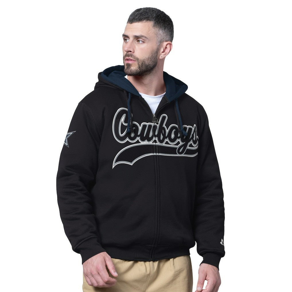 Dallas Cowboys Starter Big Shot Full-Zip Double Hoodie - Black online