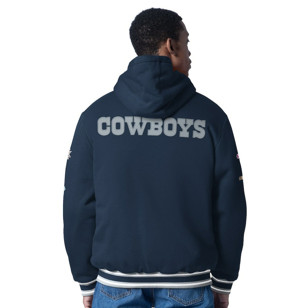 Dallas Cowboys G-III Sports by Carl Banks Power Forward Commemorative Full-Zip Hooded Jacket - Navy cheap
