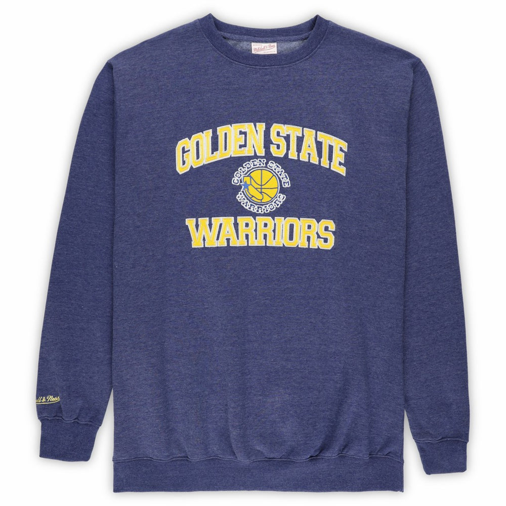 Golden State Warriors Hardwood Classics Big & Tall Crewneck Sweatshirt sale - Heather Royal cheap