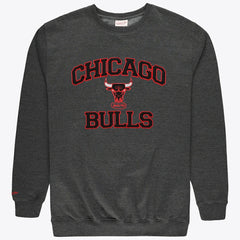 Chicago Bulls Hardwood Classics Big & Tall Crewneck Sweatshirt - Heather Charcoal outlet