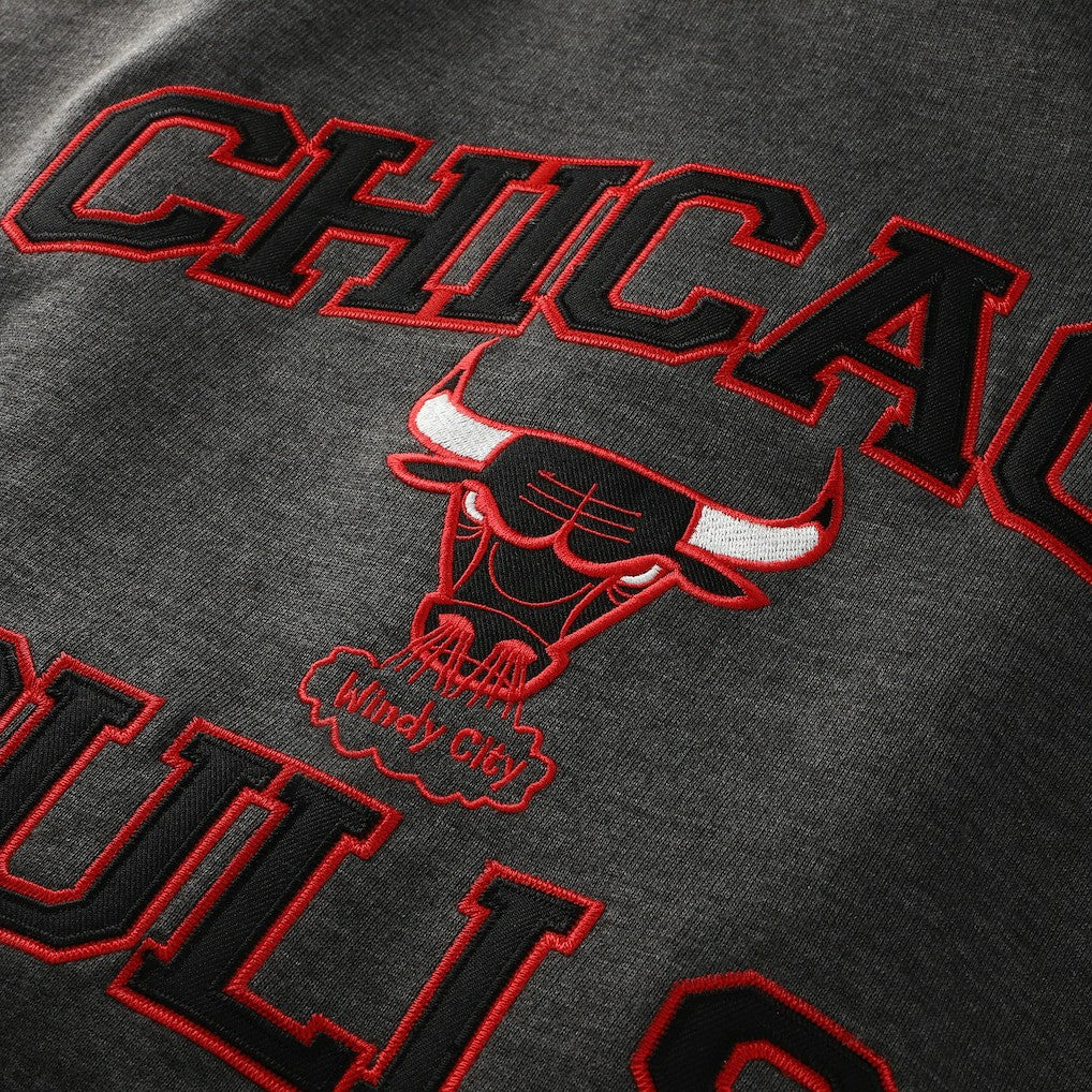 Chicago Bulls Hardwood Classics Big & Tall Crewneck Sweatshirt - Heather Charcoal outlet