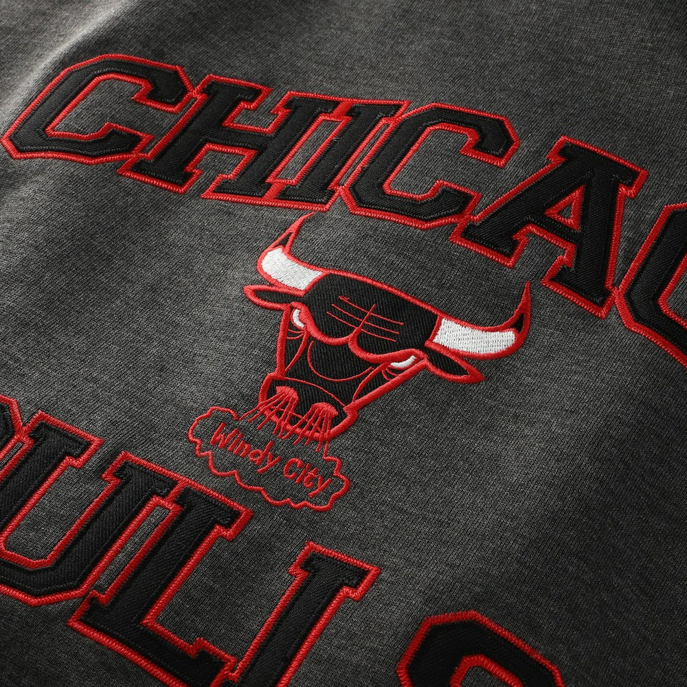 Chicago Bulls Hardwood Classics Big & Tall Crewneck Sweatshirt - Heather Charcoal outlet