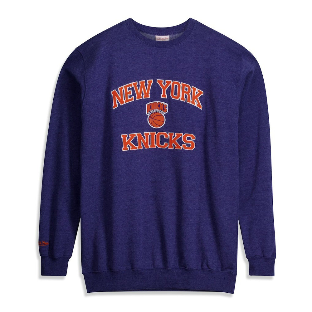 New York Knicks Hardwood Classics Big & Tall Crewneck Sweatshirt - Heather Blue online