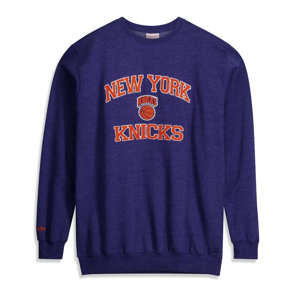 New York Knicks Hardwood Classics Big & Tall Crewneck Sweatshirt - Heather Blue online