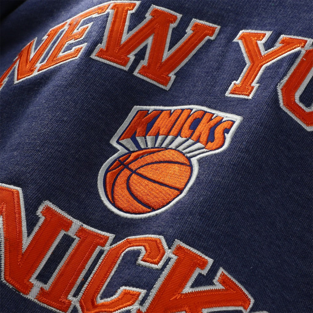 New York Knicks Hardwood Classics Big & Tall Crewneck Sweatshirt - Heather Blue online