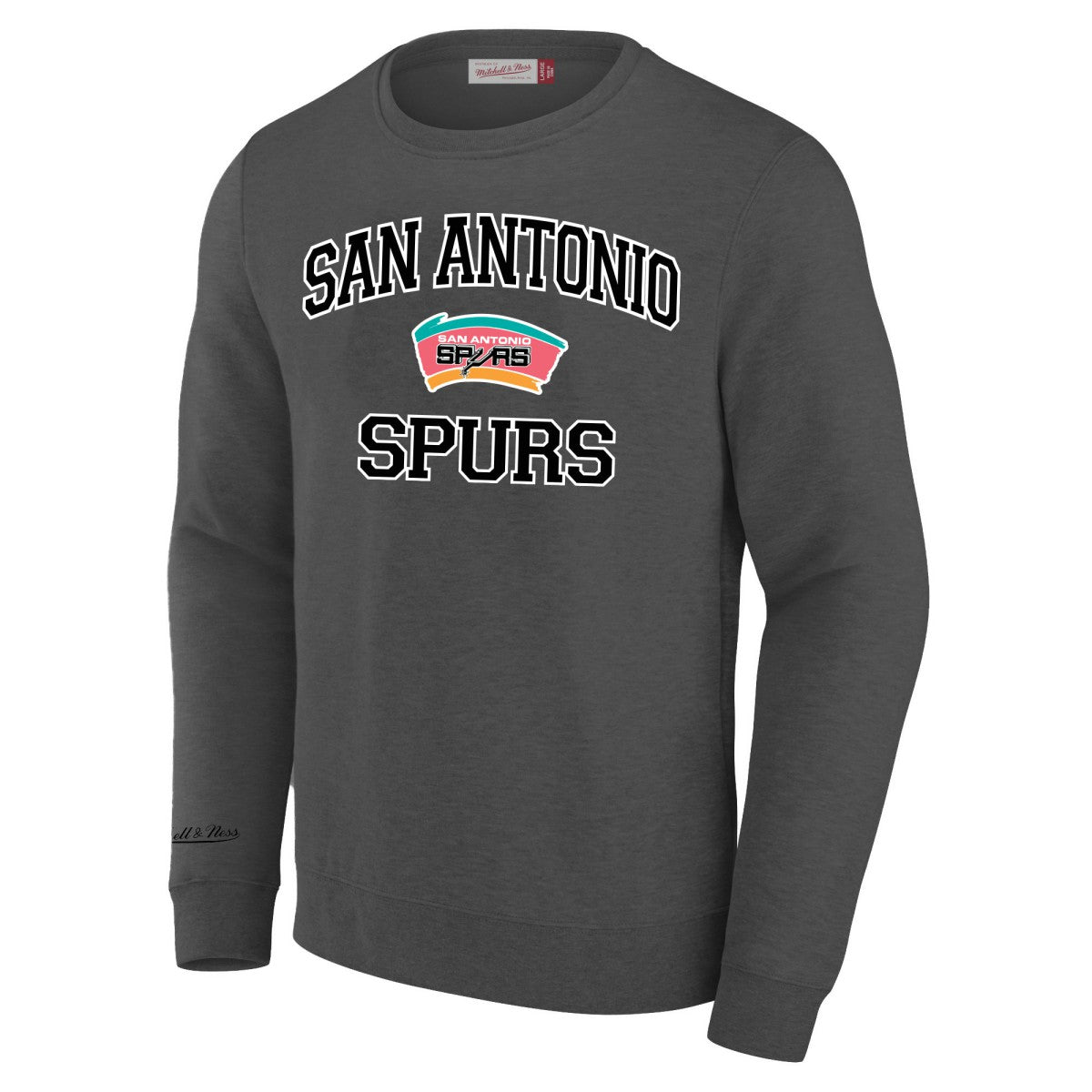 San Antonio Spurs Big & Tall Hardwood Classics Sweatshirt - Heather Gray on sale