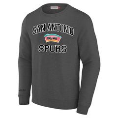 San Antonio Spurs Big & Tall Hardwood Classics Sweatshirt - Heather Gray on sale