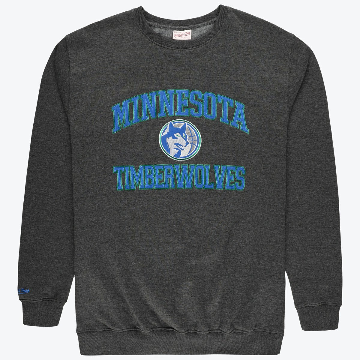 Minnesota Timberwolves Hardwood Classics Big & Tall Crewneck Sweatshirt - Heather Charcoal outlet