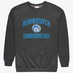 Minnesota Timberwolves Hardwood Classics Big & Tall Crewneck Sweatshirt - Heather Charcoal outlet