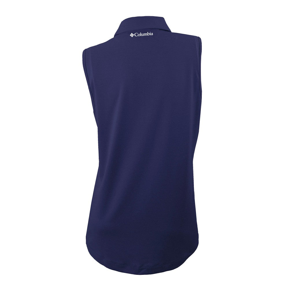 Los Angeles Angels Women's Tend The Ball Sleeveless Polo Navy