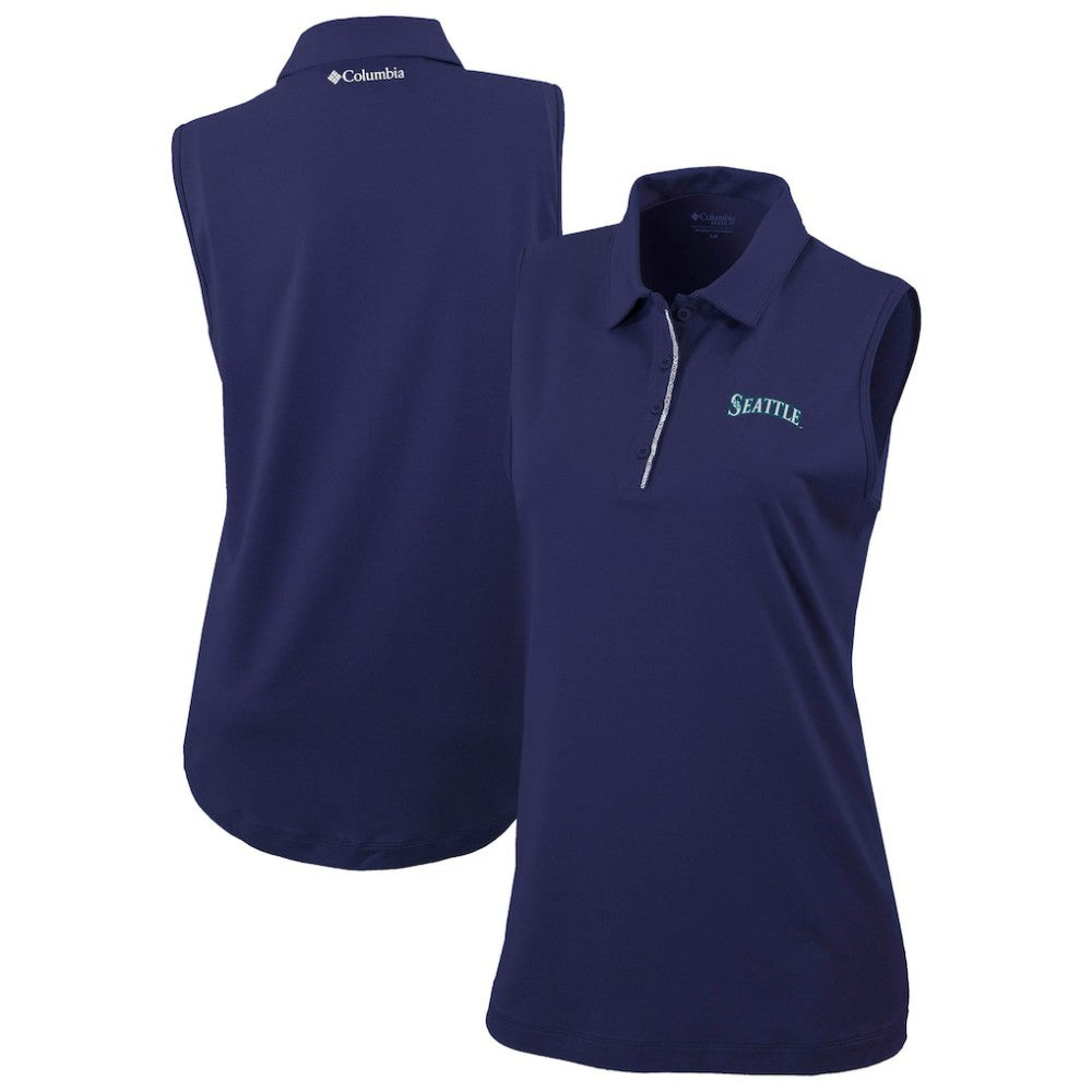 Seattle Mariners Women's Tend The Ball Sleeveless Polo Navy