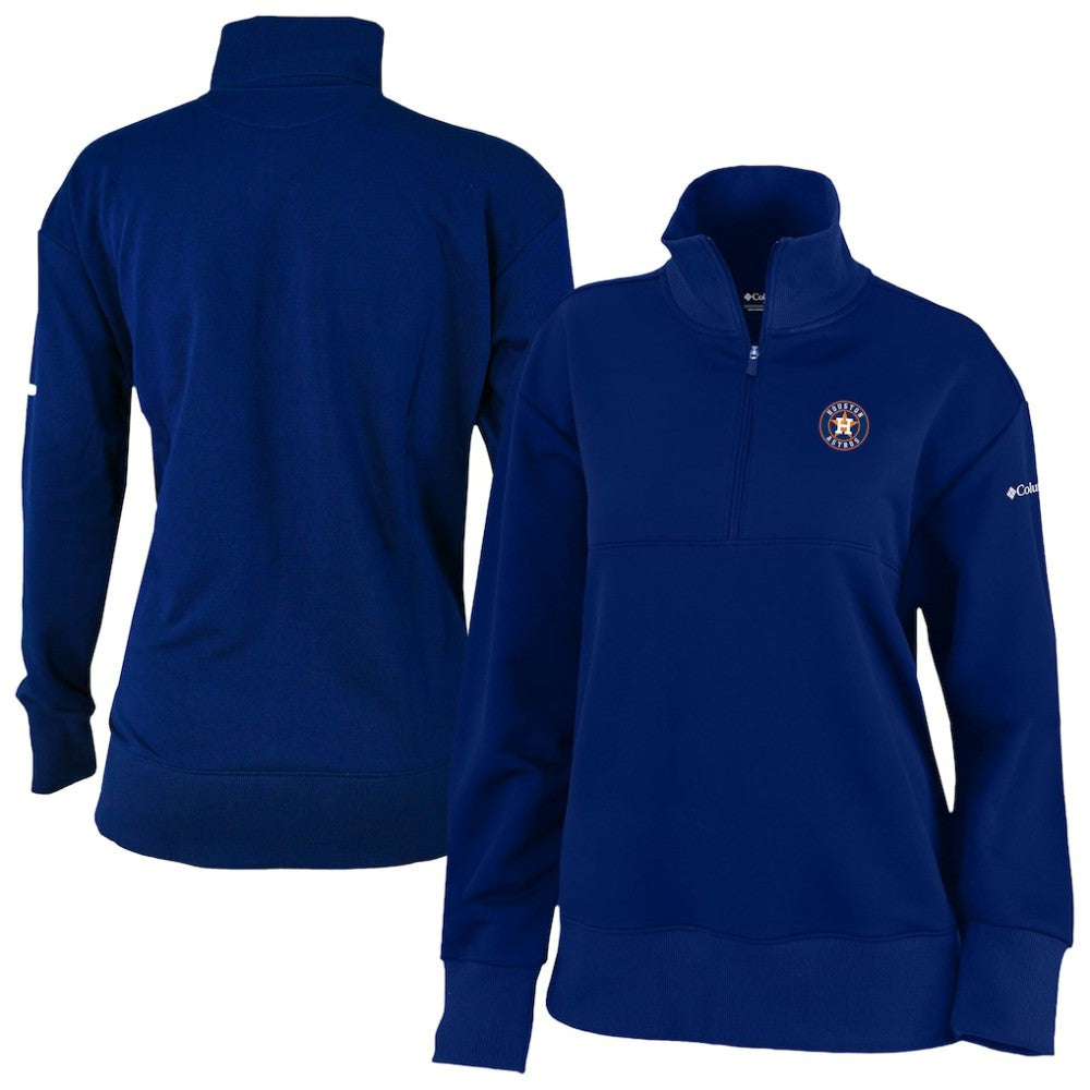 Houston Astros Women's Birchwood Hills Quarter-Zip Pullover Navy