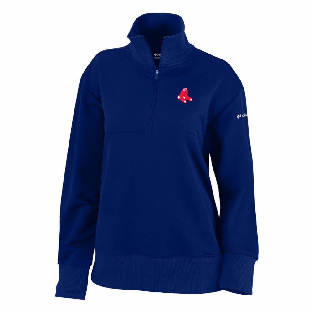 Boston Red Sox Women's Birchwood Hills Quarter-Zip Pullover Navy