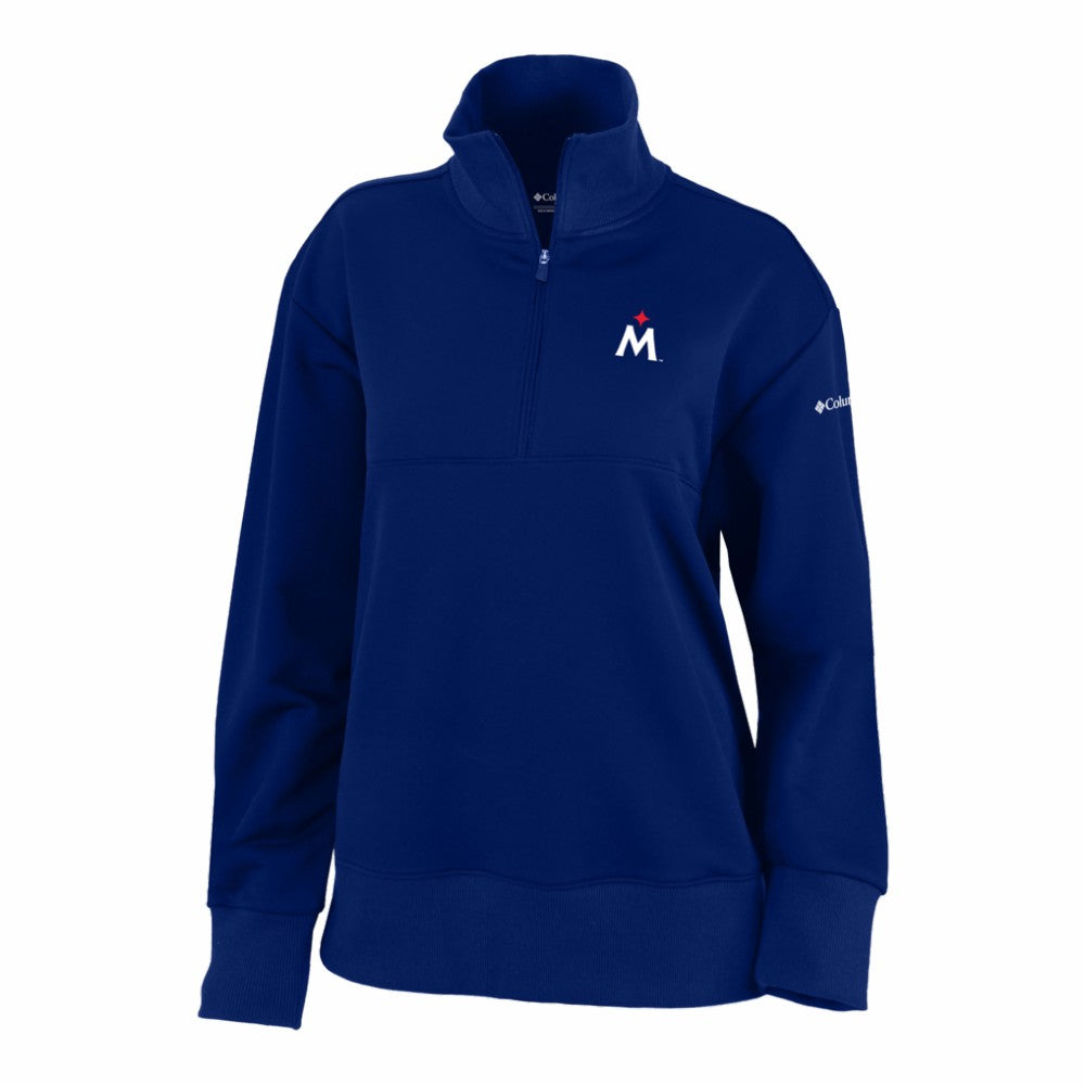 Minnesota Twins Women's Birchwood Hills Quarter-Zip Pullover Navy
