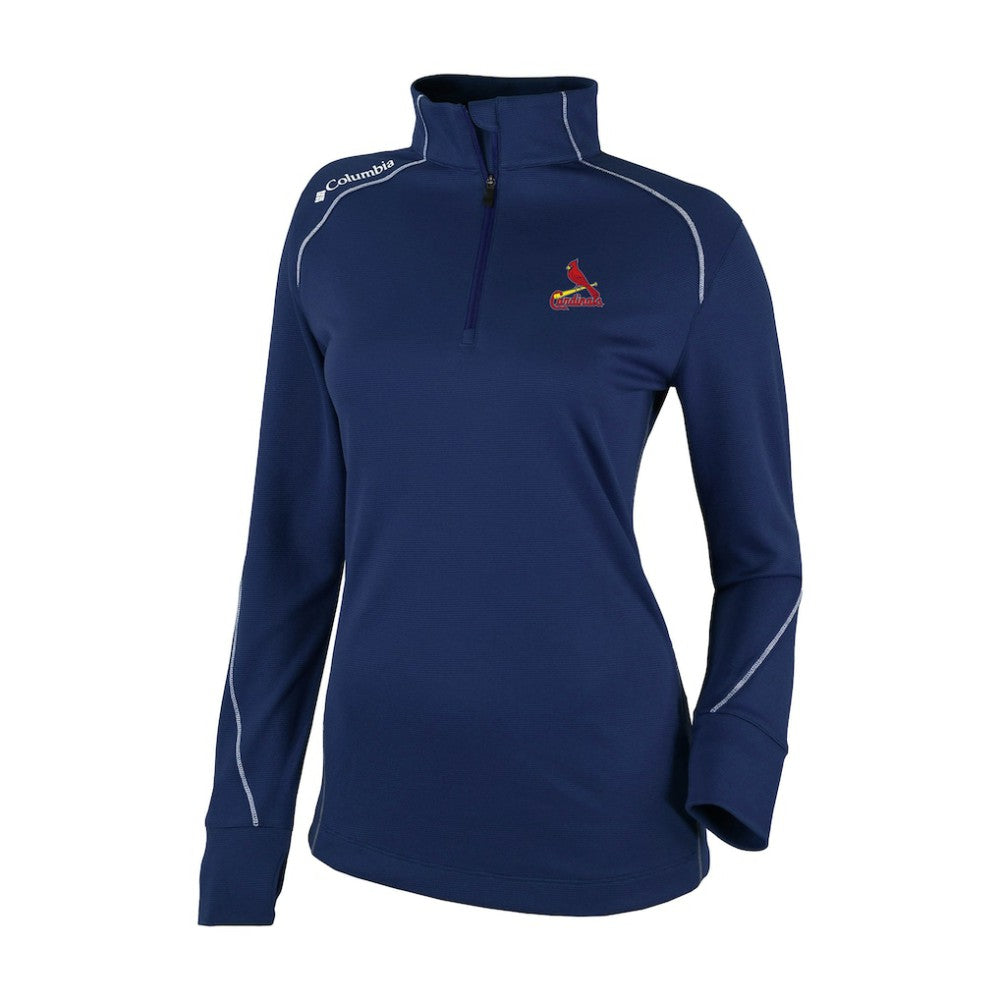 St. Louis Cardinals Women's Shotgun 2.0 Quarter-Zip Pullover Navy