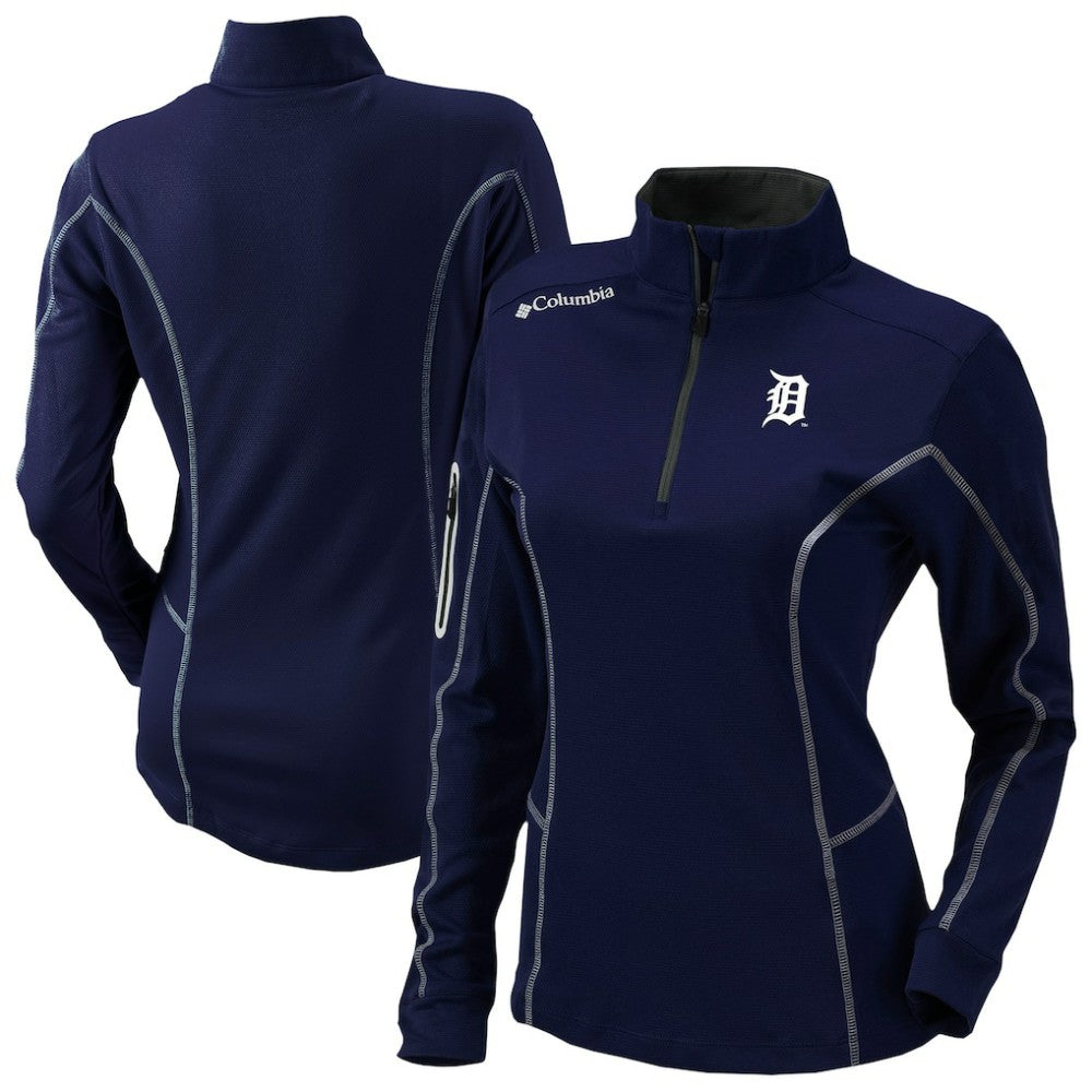 Detroit Tigers Shotgun Quarter-Zip Top Navy