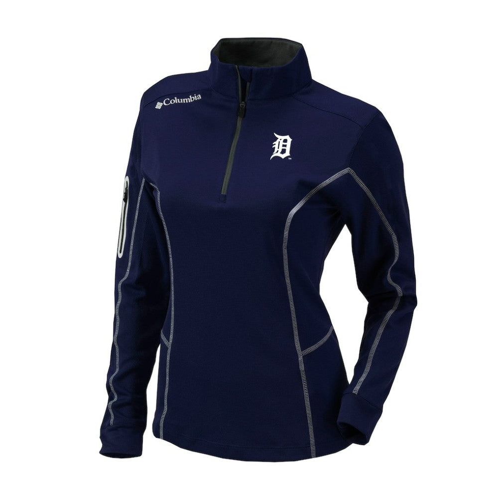 Detroit Tigers Shotgun Quarter-Zip Top Navy