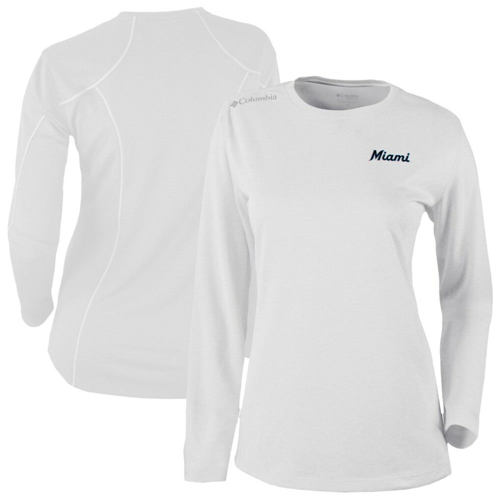 Miami Marlins Shotgun Long Sleeve T-Shirt White