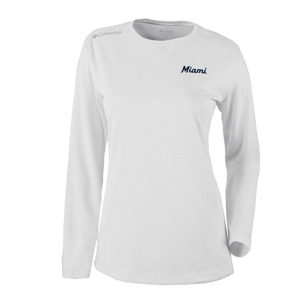 Miami Marlins Shotgun Long Sleeve T-Shirt White
