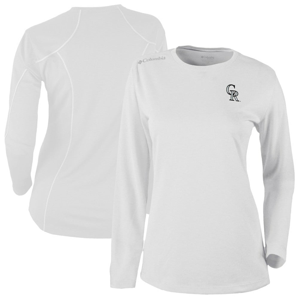 Colorado Rockies Shotgun Long Sleeve T-Shirt White