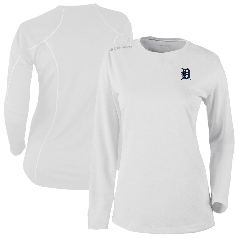 Detroit Tigers Shotgun Long Sleeve T-Shirt White
