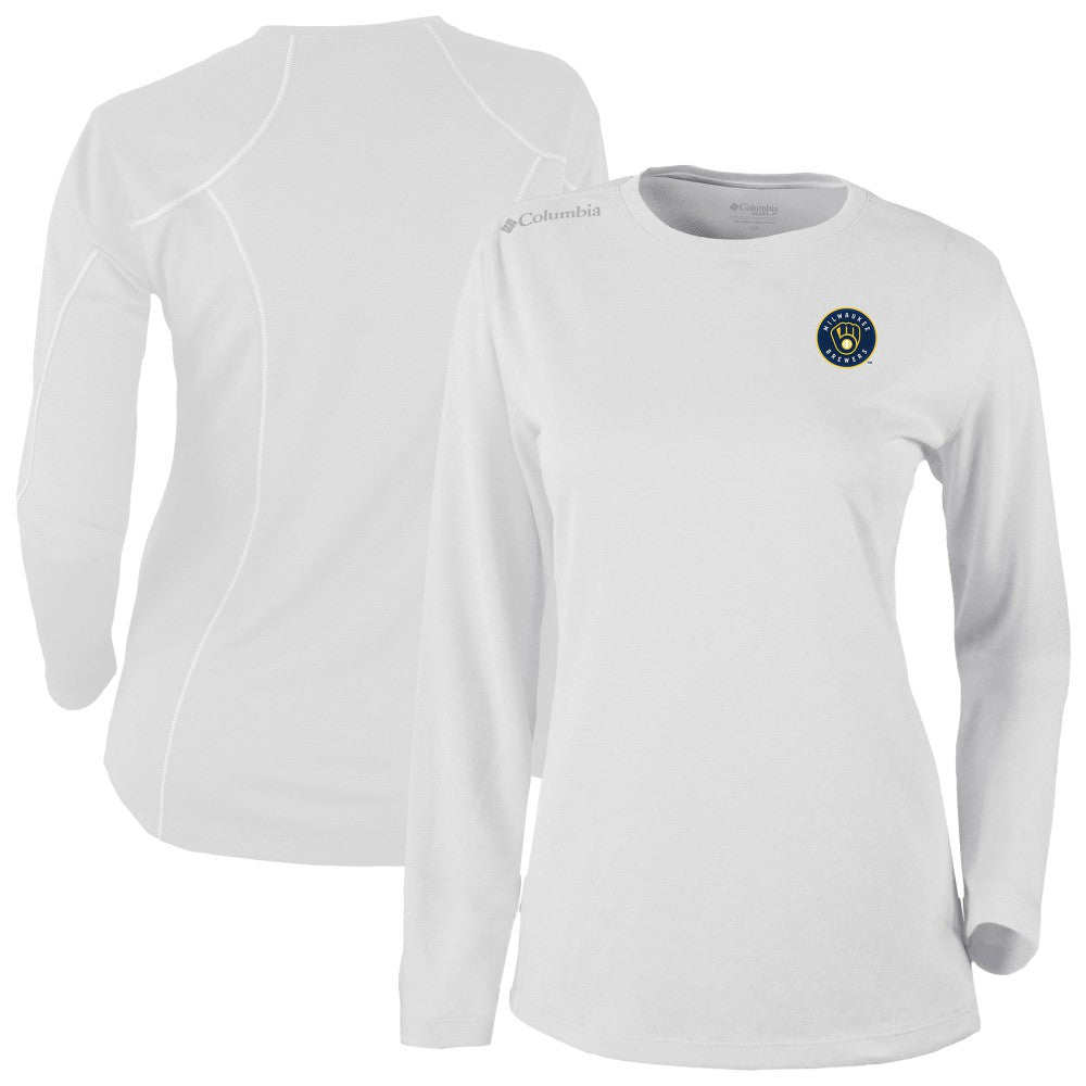 Milwaukee Brewers Shotgun Long Sleeve T-Shirt White