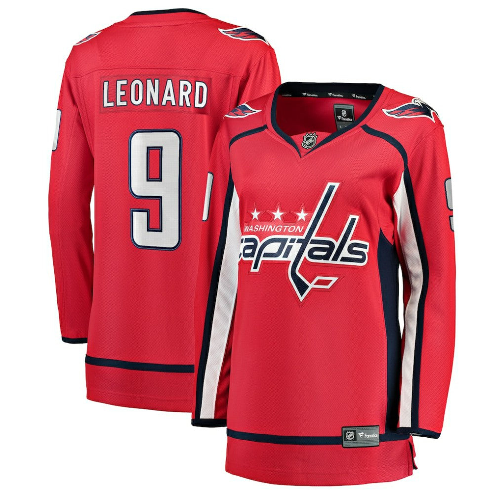 Ryan Leonard Washington Capitals Fanatics Women's Home Breakaway Player Jersey - Red Jerseys