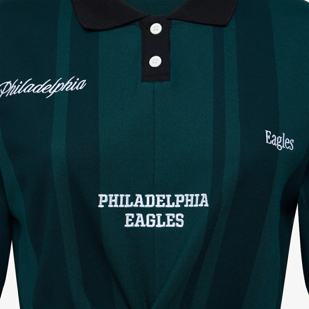 Philadelphia Eagles Off Season Women's Rugby T-Shirt - Midnight Green on sale