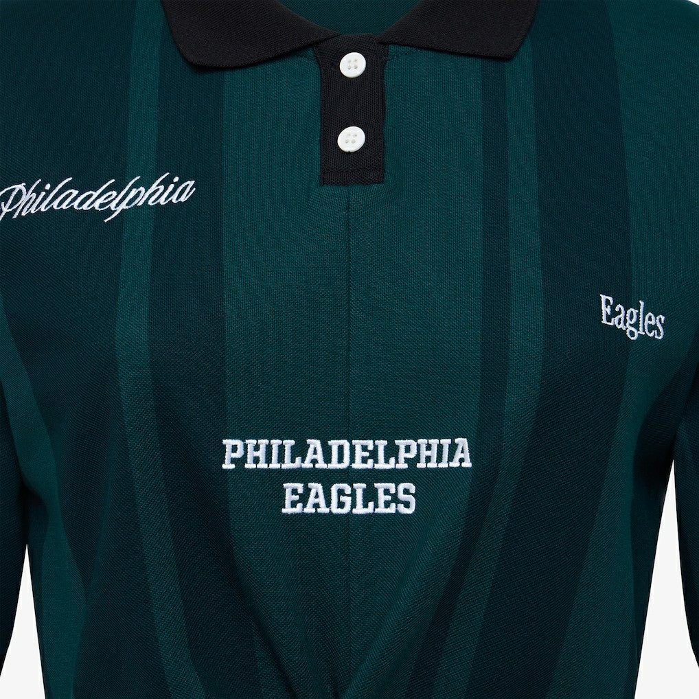 Philadelphia Eagles Off Season Women's Rugby T-Shirt - Midnight Green on sale