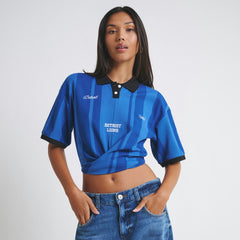 Detroit Lions Off Season Women's Rugby T-Shirt - Blue for sale