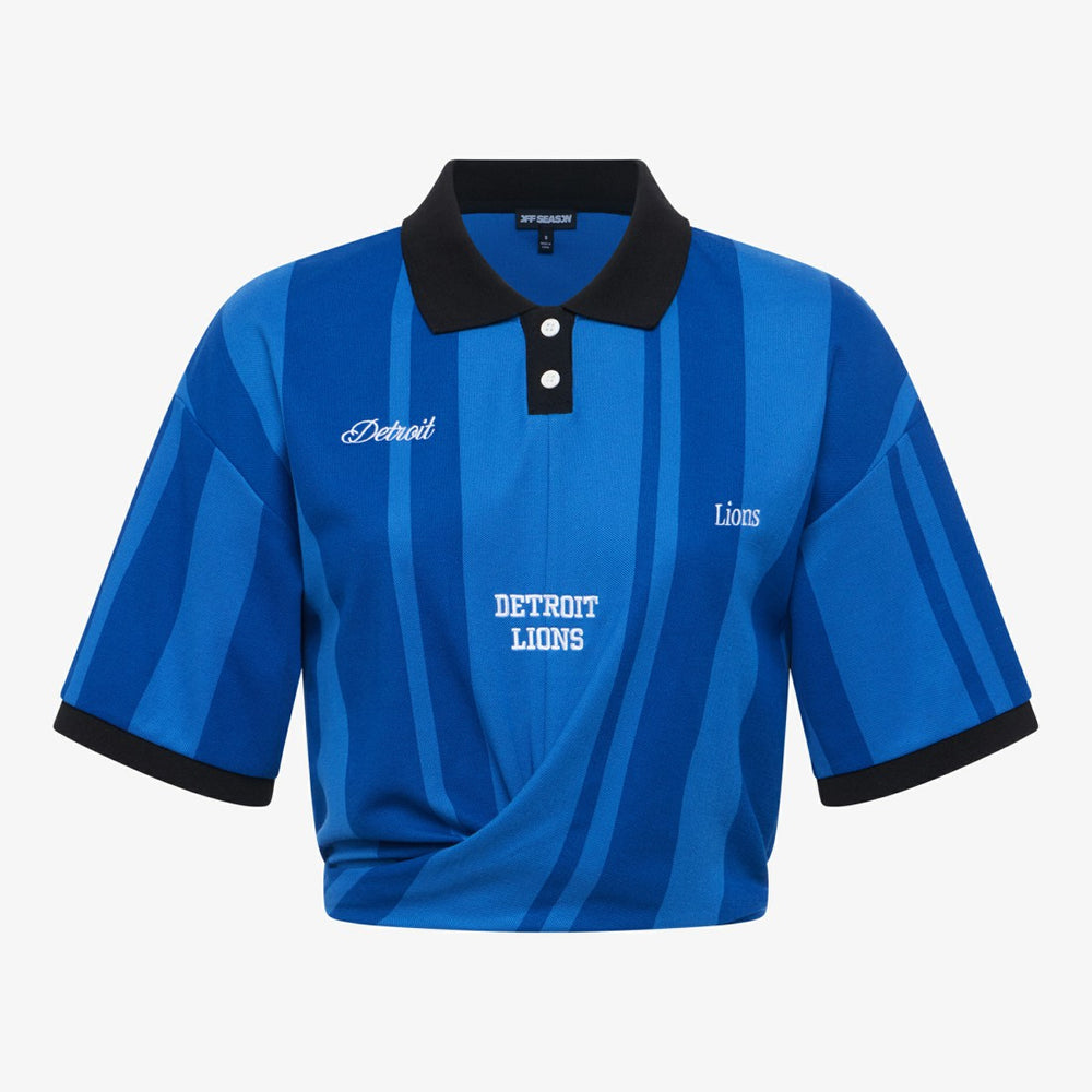 Detroit Lions Off Season Women's Rugby T-Shirt - Blue for sale