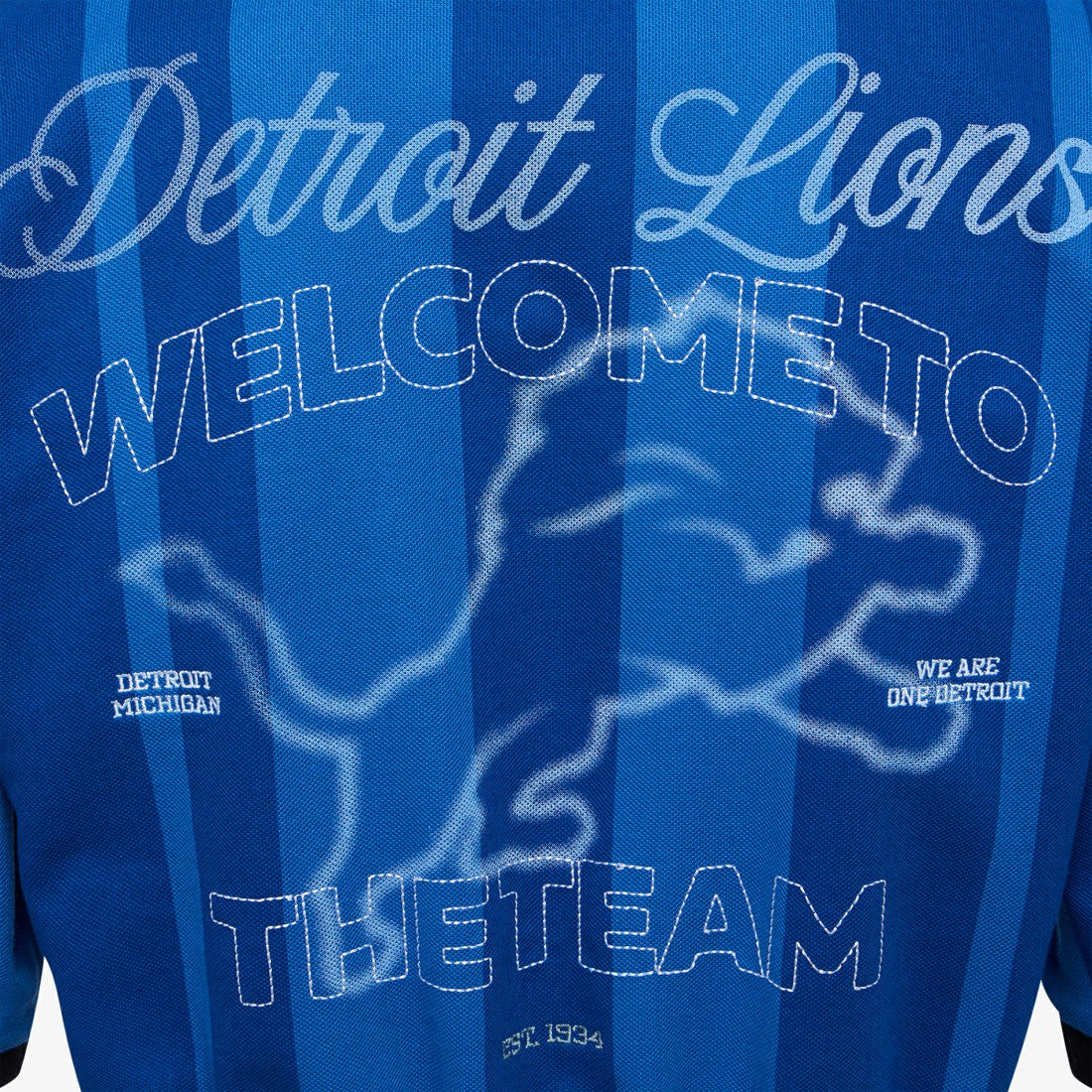 Detroit Lions Off Season Women's Rugby T-Shirt - Blue for sale
