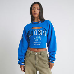 Detroit Lions Off Season Women's Fleece Shrug Cami - Blue outlet