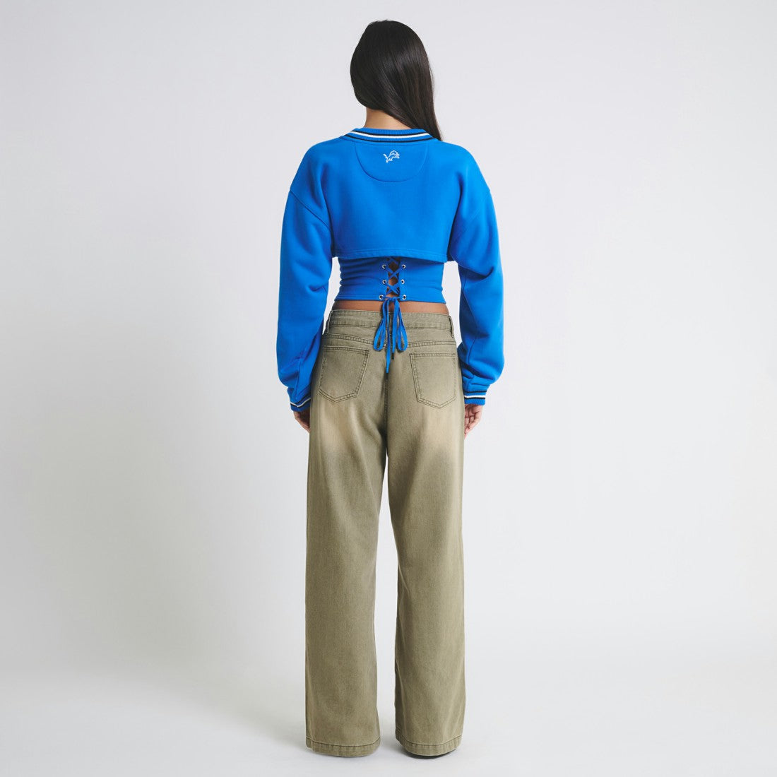 Detroit Lions Off Season Women's Fleece Shrug Cami - Blue outlet
