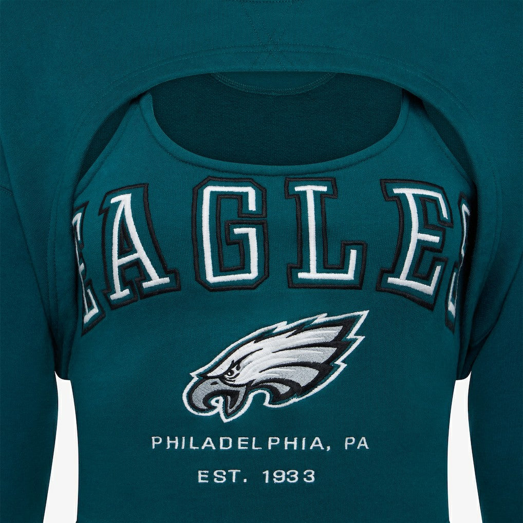 Philadelphia Eagles Off Season Women's Fleece Shrug Cami - Midnight Green online