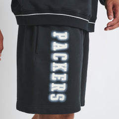 Green Bay Packers Off Season Unisex Fleece Shorts - Black sale