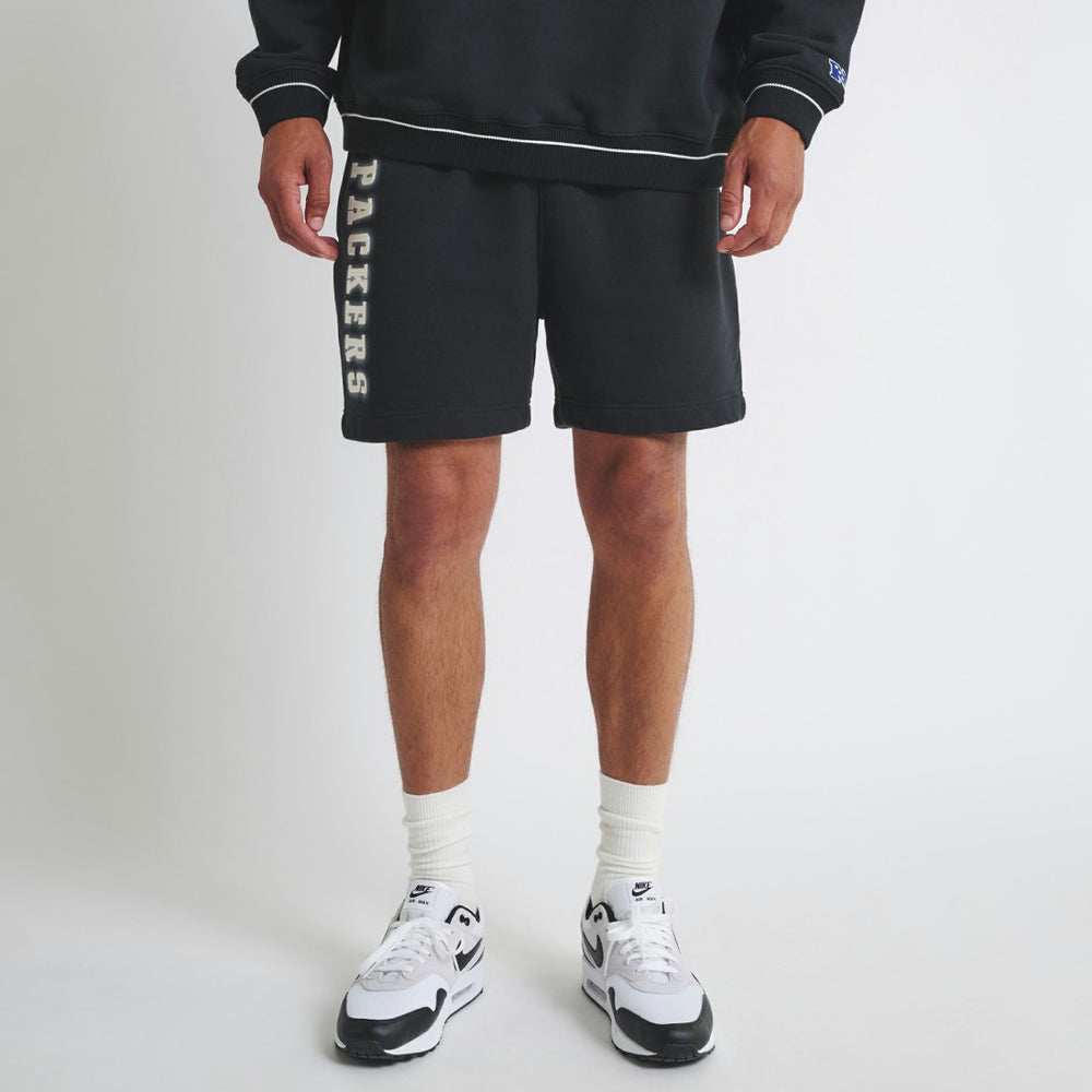 Green Bay Packers Off Season Unisex Fleece Shorts - Black sale