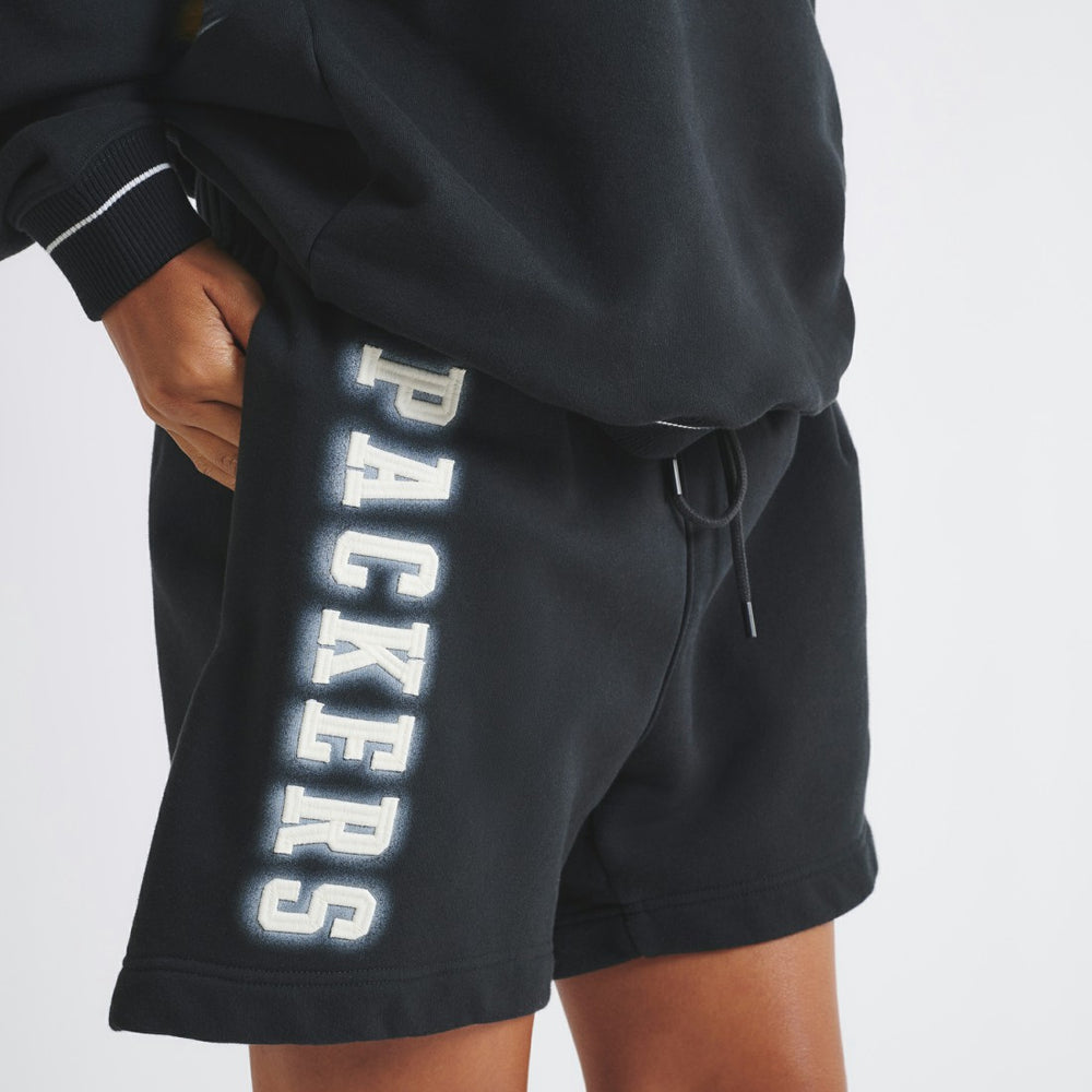 Green Bay Packers Off Season Unisex Fleece Shorts - Black sale